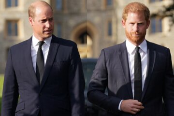 Princes William and Harry attended their uncle's funeral but did not communicate with each other