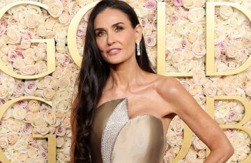 Golden Globes 2025: Demi Moore on the Red Carpet