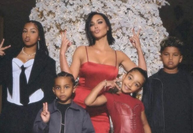 Kim Kardashian Posts Family Christmas Photoshoot: The Internet Is Surprised by 11-Year-Old North