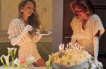 Stesha Malikova hosted a dinner at a Moscow restaurant in honor of her 26th birthday.