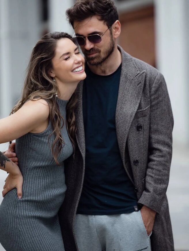 Агата Муцениеце и Пётр Дранга