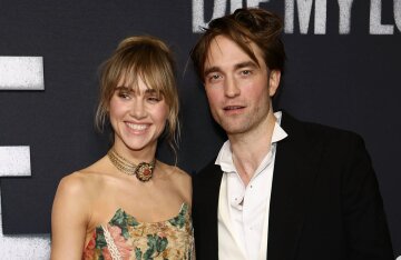 Robert Pattinson, Suki Waterhouse, and Jennifer Lawrence attend the "Die My Love" premiere in New York.
