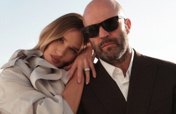 Rosie Huntington-Whiteley and Jason Statham attended the opening of the Burberry boutique on the Côte d'Azur.
