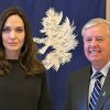 Angelina Jolie discussed the plight of Afghan women with politicians