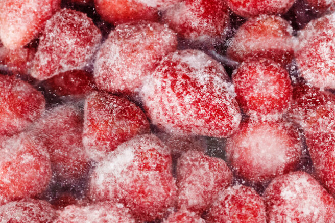 Freezing strawberries