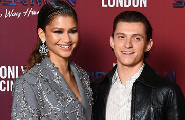 Zendaya and Tom Holland presented the film "Spider-Man: No Way Home" in London