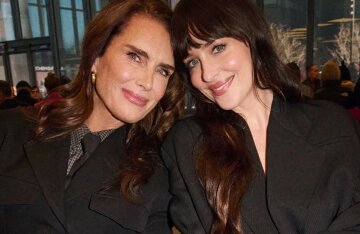 Brooke Shields, Dakota Johnson, Lily Collins, and Martin Scorsese's daughter attended the Calvin Klein show.