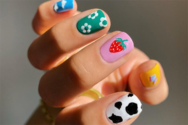 Emoticons, cows and creative freedom: 8 cool ideas for spring manicure