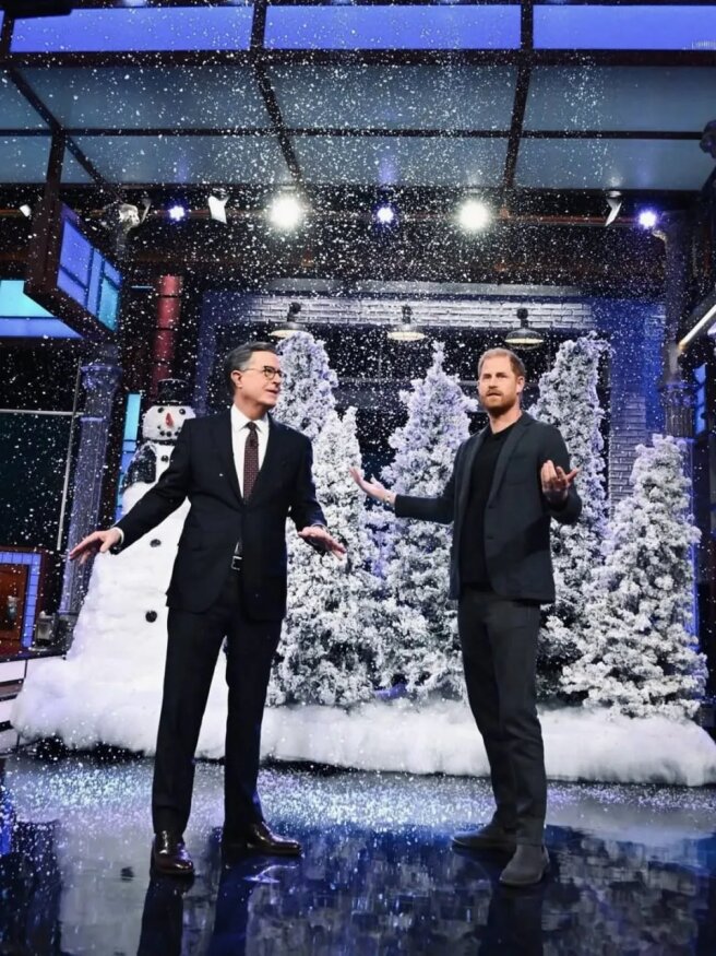 Стивен Колбер и принц Гарри