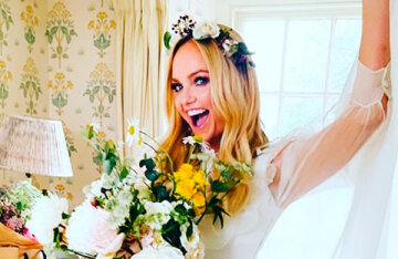 Still over the moon: Emma Bunton shared a new photo from the wedding