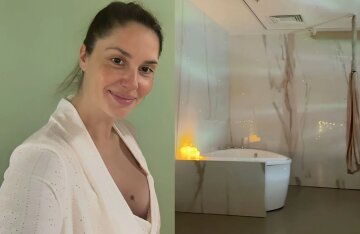 Childbirth costs up to 2.5 million rubles and a private room with a hammock. Agata Muceniece shared a photo from the maternity hospital.