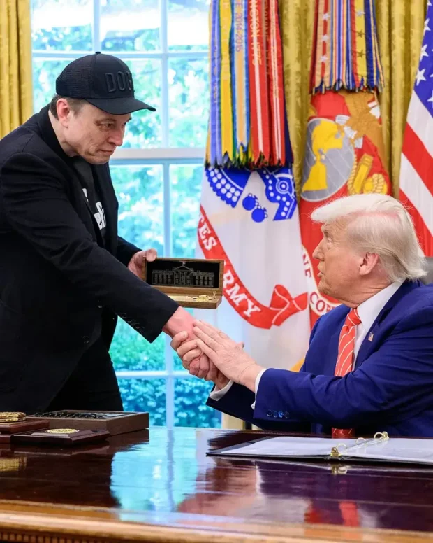 Илон Маск и Дональд Трамп