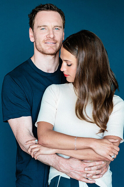 Alicia Vikander and Michael Fassberner