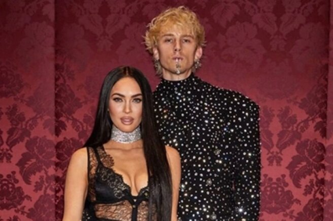 Recently engaged Megan Fox and Colson Baker attended the show of the new Dolce &amp; Gabbana collection