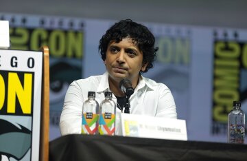 M. Night Shyamalan speaking at a public event