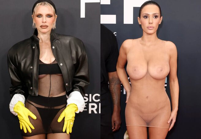 Kanye West's Ex-Girlfriend Julia Fox and His Wife Bianca Censori Both Step Out in 'Naked' Dresses