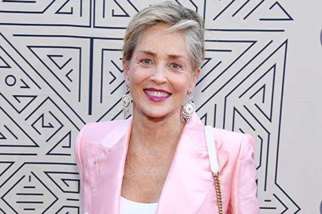 Sharon Stone attended the gala evening of Sean Penn's charity organization