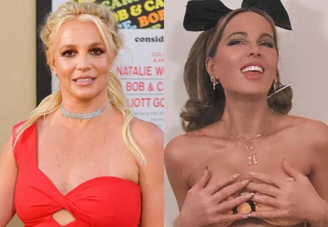 "She's over 50, but with a bow she literally looks 4 years old." Britney Spears defends Kate Beckinsale, who was criticized for her age-inappropriate looks