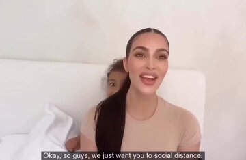 Kim Kardashian speaking in a Government of California public service campaign video