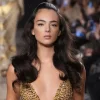 Monica Bellucci and Vincent Cassel's daughter walked the runway at the Elie Saab show.