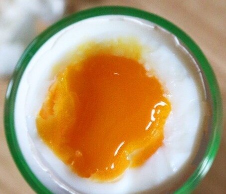 the egg was boiled for 5 minutes