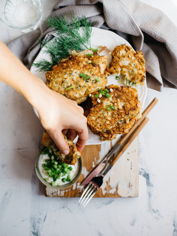 Zucchini fritters pp