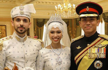 The daughter of the Sultan of Brunei got married. The wedding ceremony lasted a week