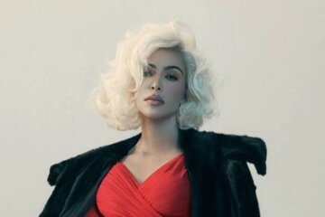 Kim Kardashian dressed up as Marilyn Monroe for Balenciaga