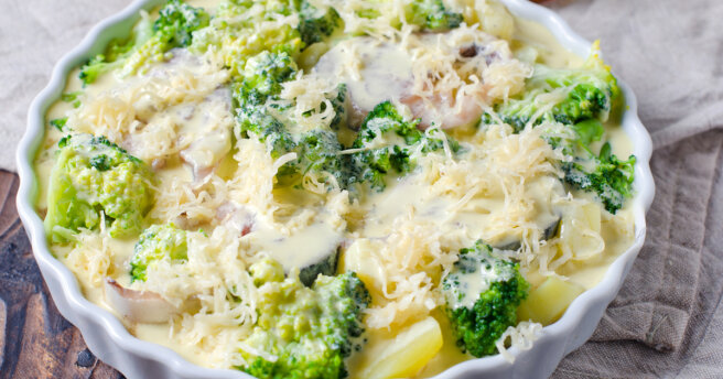 Palm Sunday Fish Dish recipe: fish and broccoli casserole