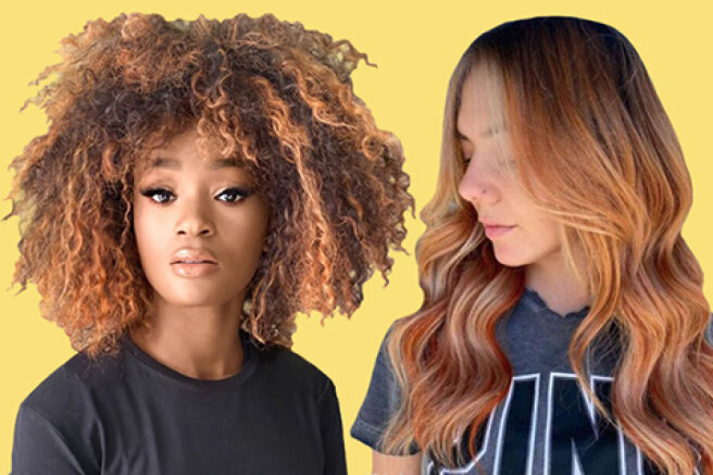 "Pumpkin cream": we dye our hair in a fashionable shade this autumn