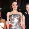 Angelina Jolie with her daughters, Kit Harington and others at the premiere of the film "Eternal" in Rome