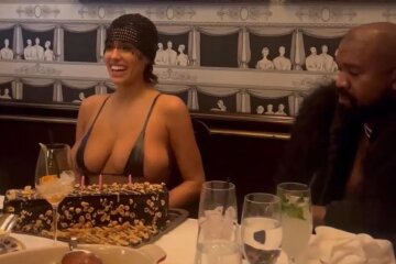 Bianca Censori celebrated her birthday in a microbra and barefoot