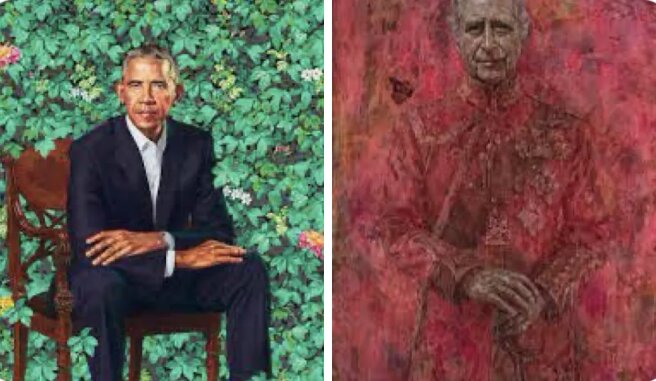 Надо сказать, это не первый странный портрет первого лица государства, Бараку Обаме тоже досталось в своё время/Фото: скриншот из соцсетей