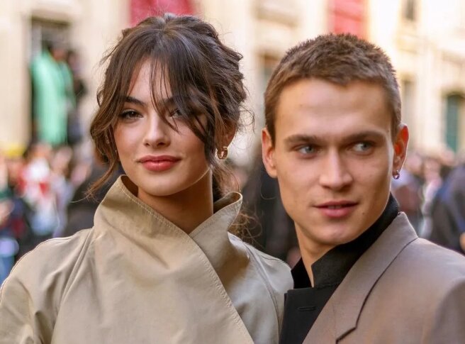 Virgo Cassel made her first public appearance with her boyfriend Saul Nanni at a show in Paris