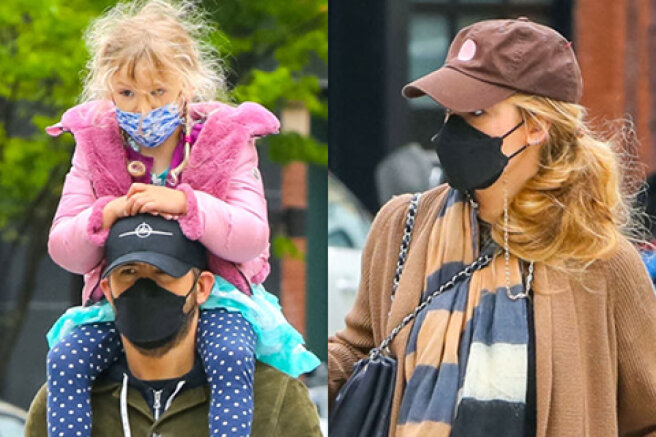 Ryan Reynolds and Blake Lively on a walk with their daughter in New York