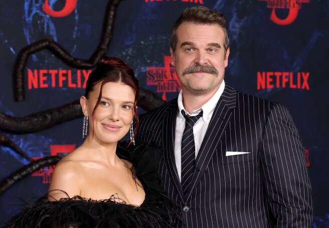 Millie Bobby Brown said she feels "safe" around David Harbour, whom she previously accused of bullying.