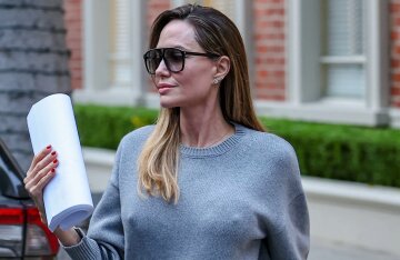 Angelina Jolie was caught by the paparazzi in Los Angeles