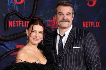 Millie Bobby Brown said she feels "safe" around David Harbour, whom she previously accused of bullying.