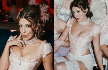 Millie Bobby Brown celebrated her birthday dressed as Marie Antoinette.
