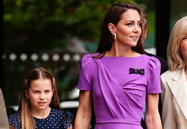 Kate Middleton Attends Wimbledon Final With Princess Charlotte