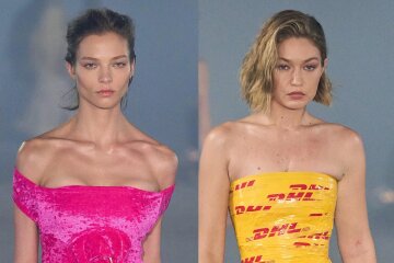 Paris Fashion Week: Alesya Kafelnikova, Gigi Hadid, Pregnant Carmen Kass, Heidi Klum and Other Star Models on the Catwalk at the Vetements Show