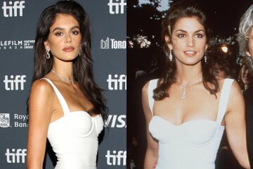 Kaia Gerber recreates her mother Cindy Crawford's iconic look from 30 years ago