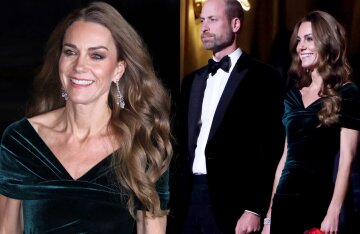 Kate Middleton and Prince William attended the Royal Variety charity show.