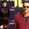 Emma Corrin in stockings, Ryan Reynolds and Hugh Jackman at the premiere of the film "Deadpool and Wolverine"