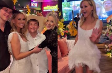 A mini dress and a Wild West-themed party: Reese Witherspoon showed how she celebrated her 50th birthday with her children and loved ones.