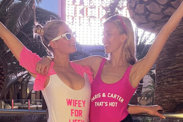 Paris Hilton celebrated a bachelorette party in Las Vegas