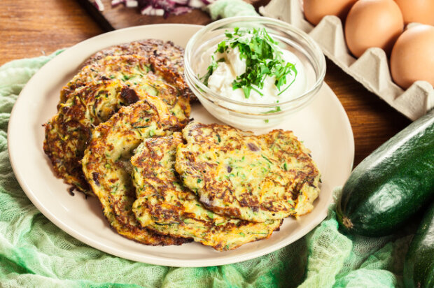 Zucchini fritters pp