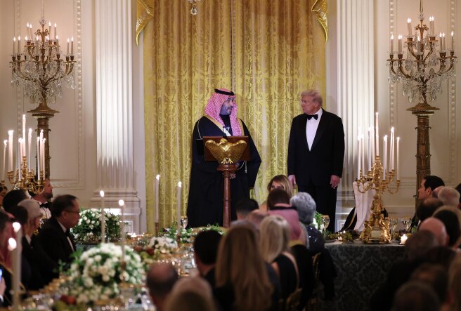 Мухаммед ибн Салман и Дональд Трамп