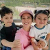 Ravshana Kurkova shared new photos with her grown-up children.