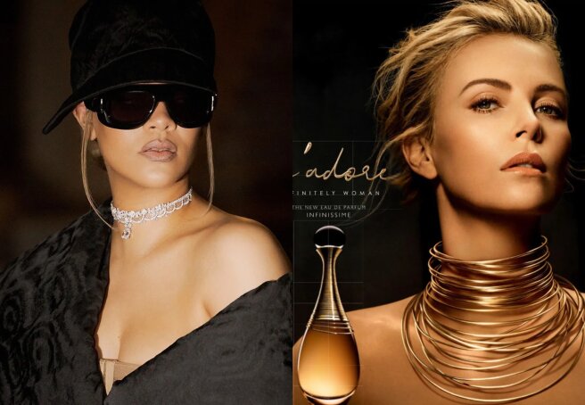 Rihanna is the new face of Dior's J'Adore fragrance, replacing Charlize Theron